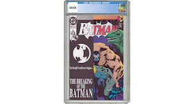 DC Batman #497 (Bane Key Issue) Comic Book CGC Graded