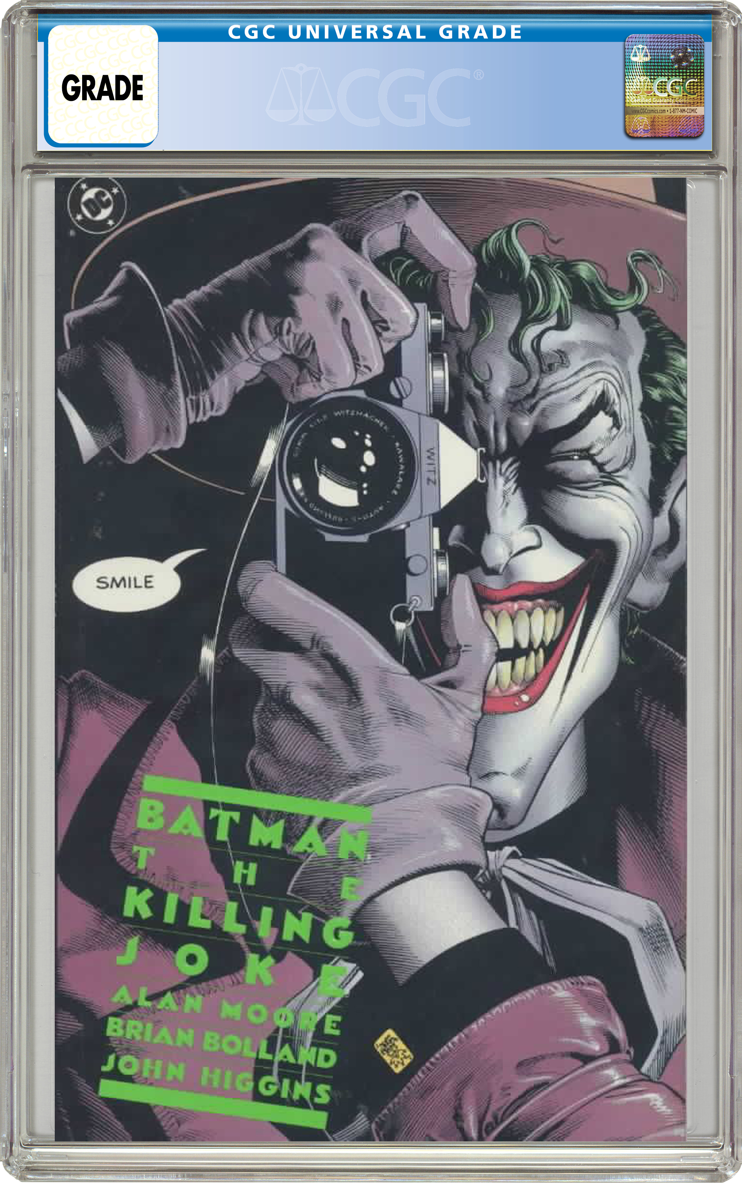 DC Batman The Killing Joke #1 Comic Book CGC Graded - JP