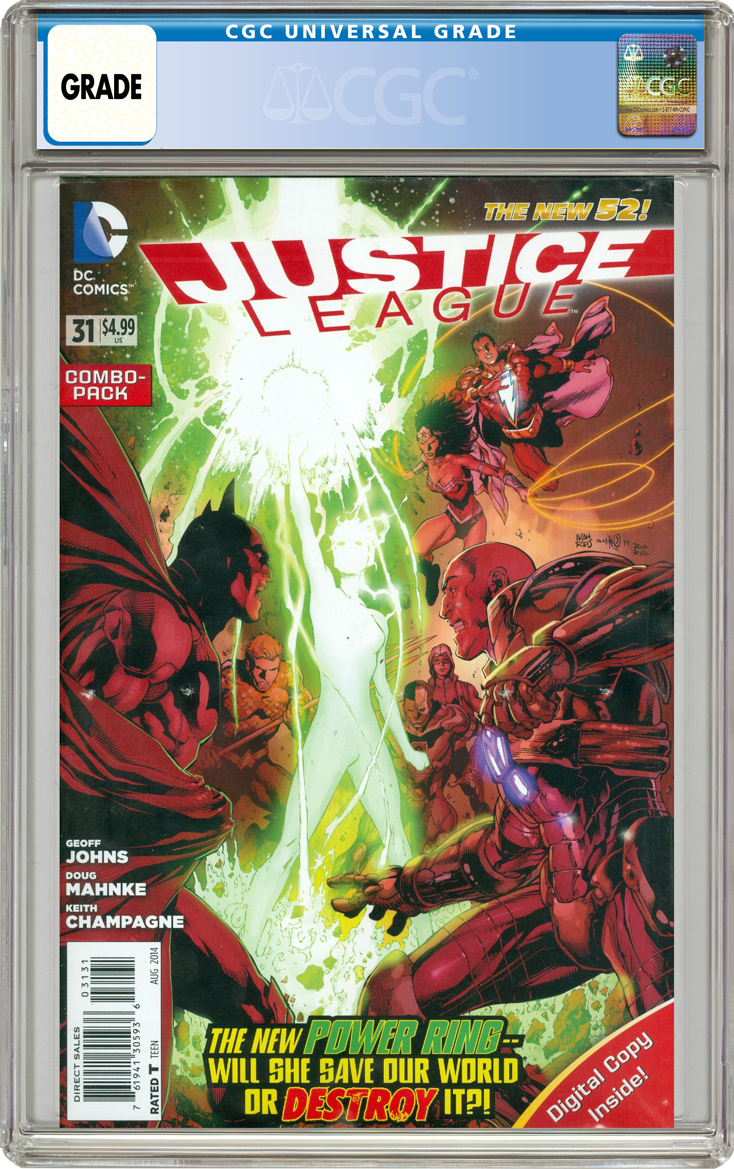 DC Justice League of America (2017) #1FRANKIES.B Comic Book CGC Graded