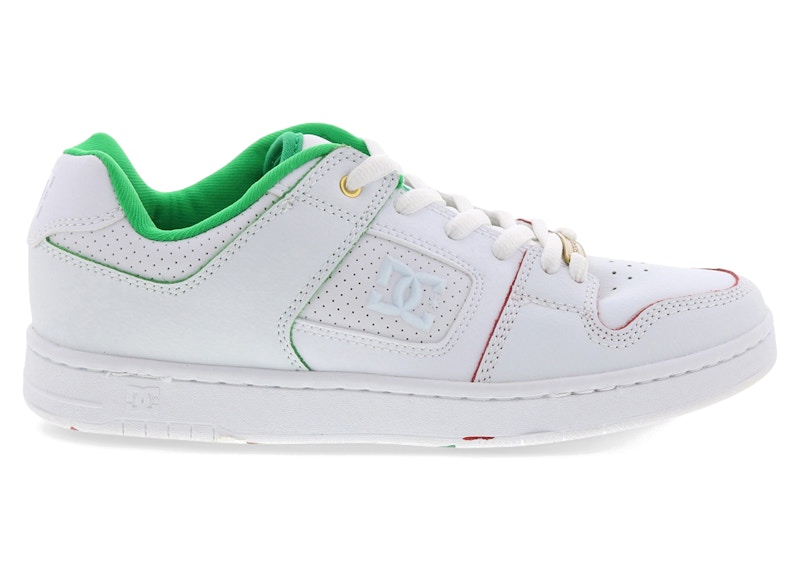 Pre-owned Dc Shoes Men's Dc Sneakers Dc Manteca Alexis Sneakers In White/red In Multi