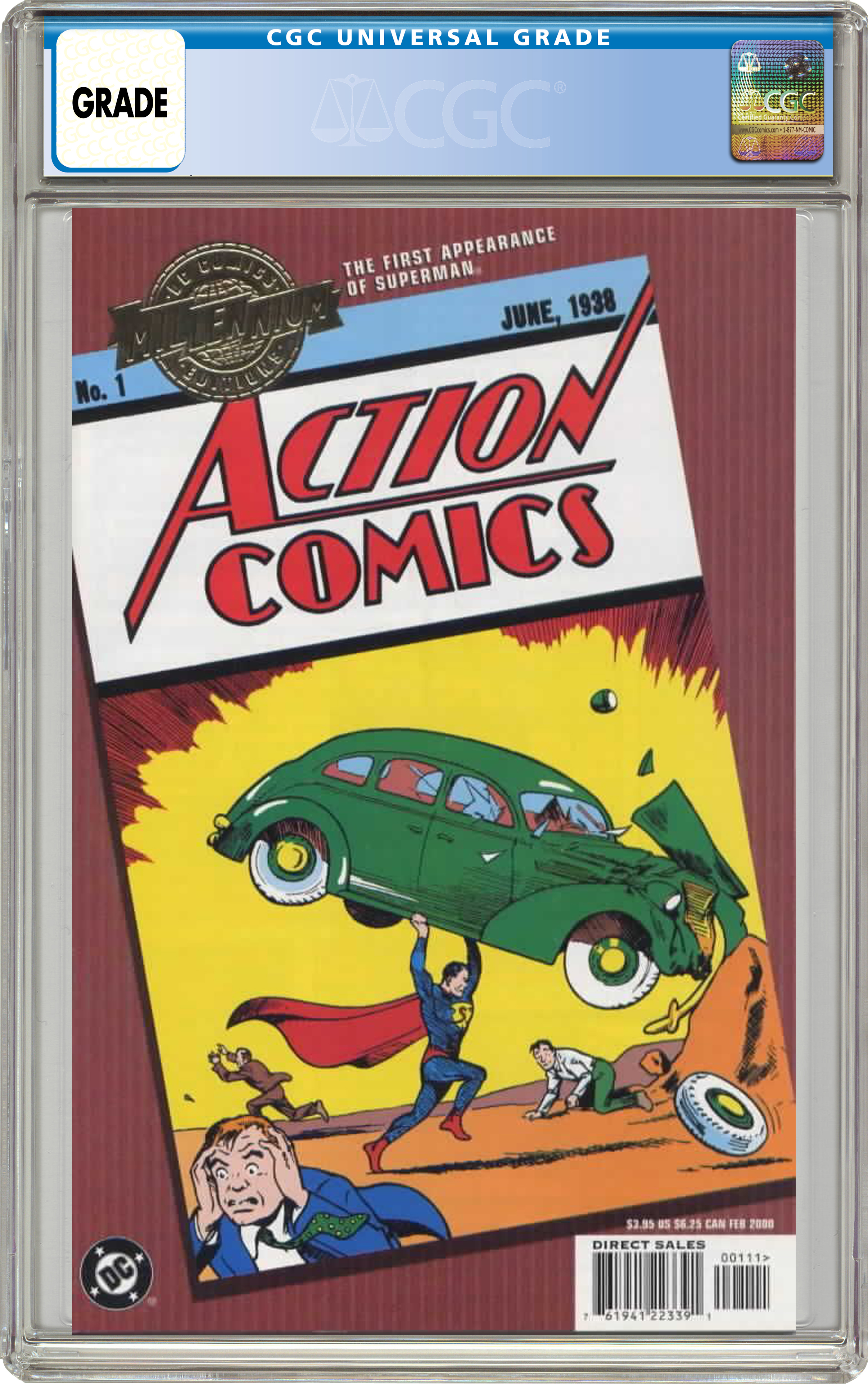 DC Millennium Edition Action Comics (2000) #1 Comic Book CGC 