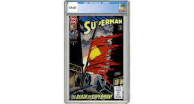 DC Superman #75 ("Death" of Superman) Comic Book CGC Graded