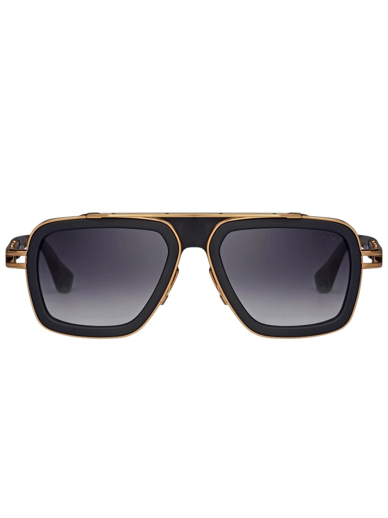DIT LXNEVO Sunglsses0154) in Matte Black/Yellow Gold (Dts403