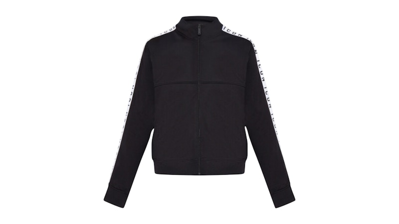 Pre-owned Dsquared2 Men's Taped Sleeves Dean Sport Fit Jacket In Black