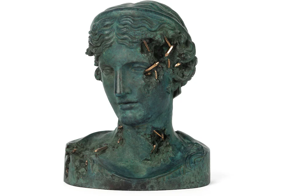 Daniel Arsham Bronze Eroded Melpomene Figure (Edition of 99) Tiffany Green Patina