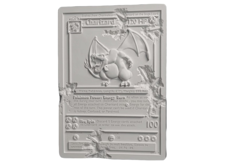 Daniel Arsham x Pokemon Crystalized Mew Card Sculpture Purple 