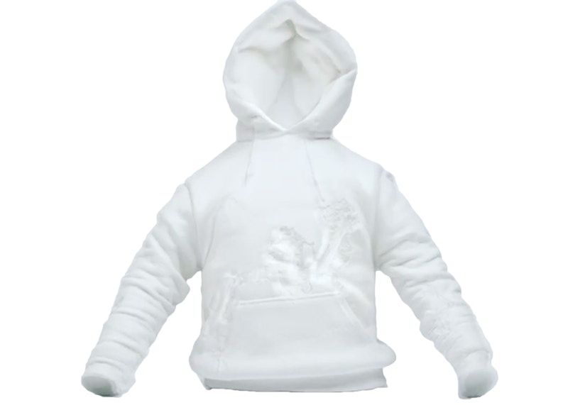Pre-owned Daniel Arsham X Case Studyo Eroded Sweatshirt Lamp White