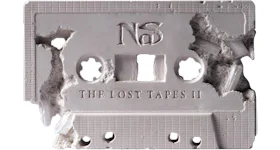 Daniel Arsham x Nas Lost Tapes 2 Crystal Eroded Cassette Figure White