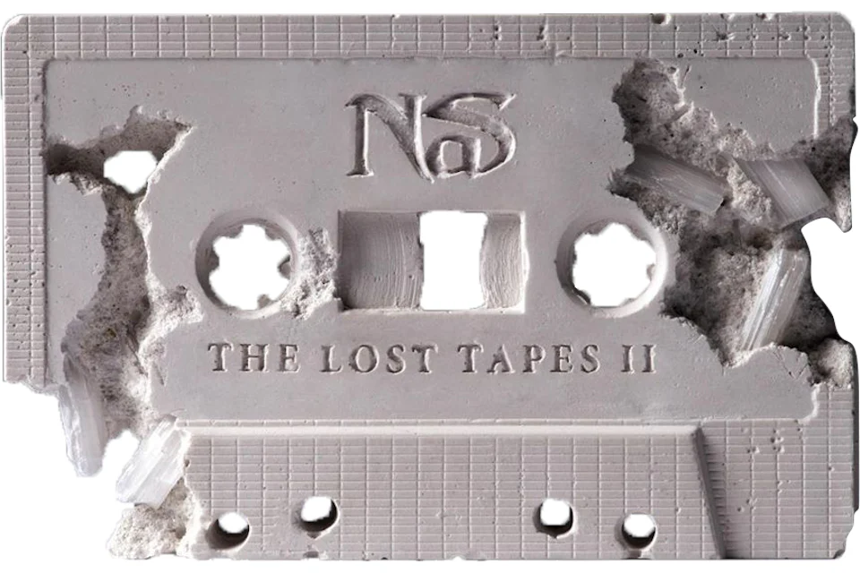 Daniel Arsham x Nas Lost Tapes 2 Crystal Eroded Cassette Figure White