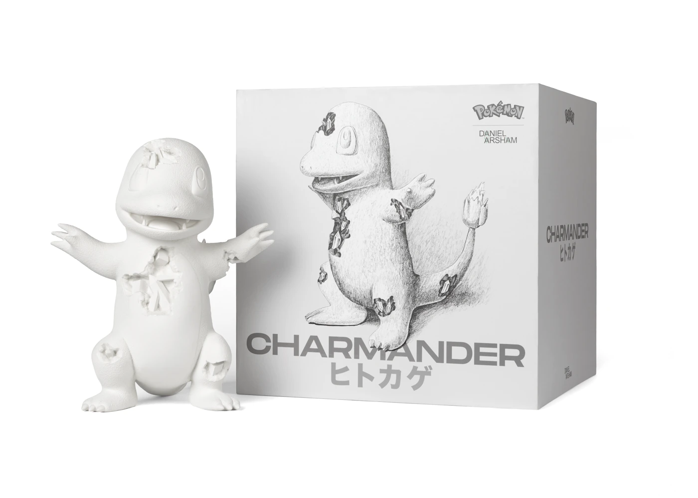 Daniel Arsham Pokémon 世界500個限定 ホワイト Daniel Arsham x Pokemon Crystalized Charmander Figure