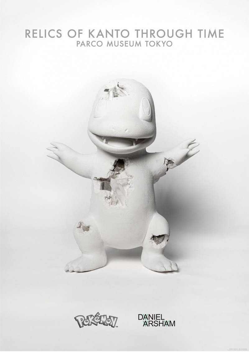 Daniel Arsham x Pokémon x Parco Museum Tokyo Relics of Kanto Through Time Charmander Poster