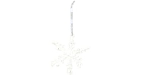 Daniel Arsham x Selfridges Exclusive Snowflake Ornament White