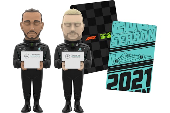 Danil Yad Mighty Jaxx Allstars F1 2021: Hamilton & Bottas Figures Bundle