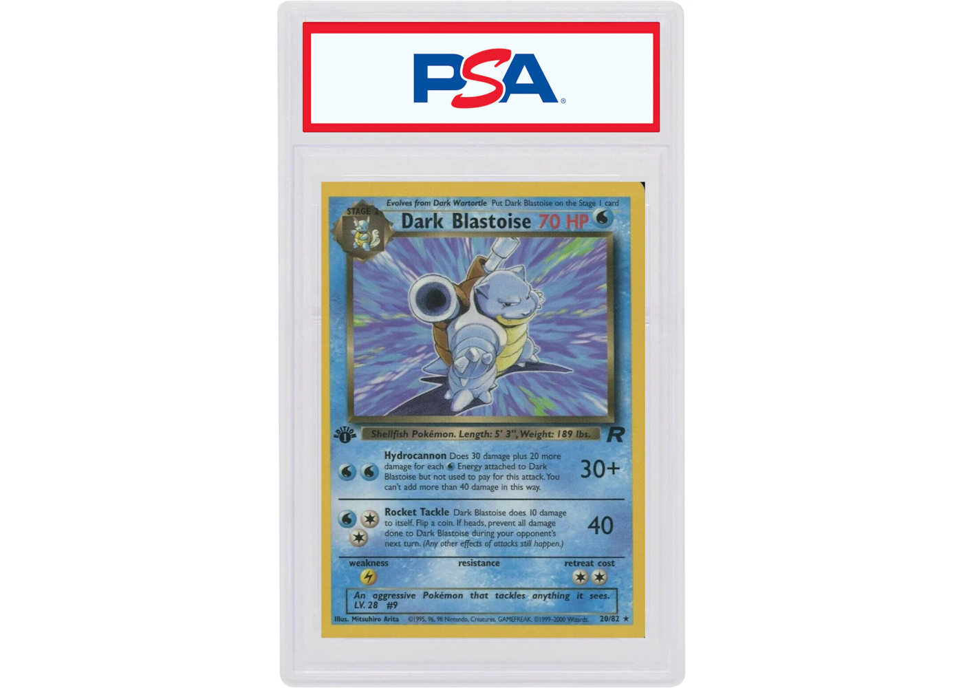 Dark Blastoise 2000 Pokemon TCG Rocket 1st Edition #20 (PSA or BGS Graded) - 2000 - US Dark Blastoise 2000 Pokemon TCG Rocket 1st Edition #20 (PSA or BGS Graded) - 2000 - US