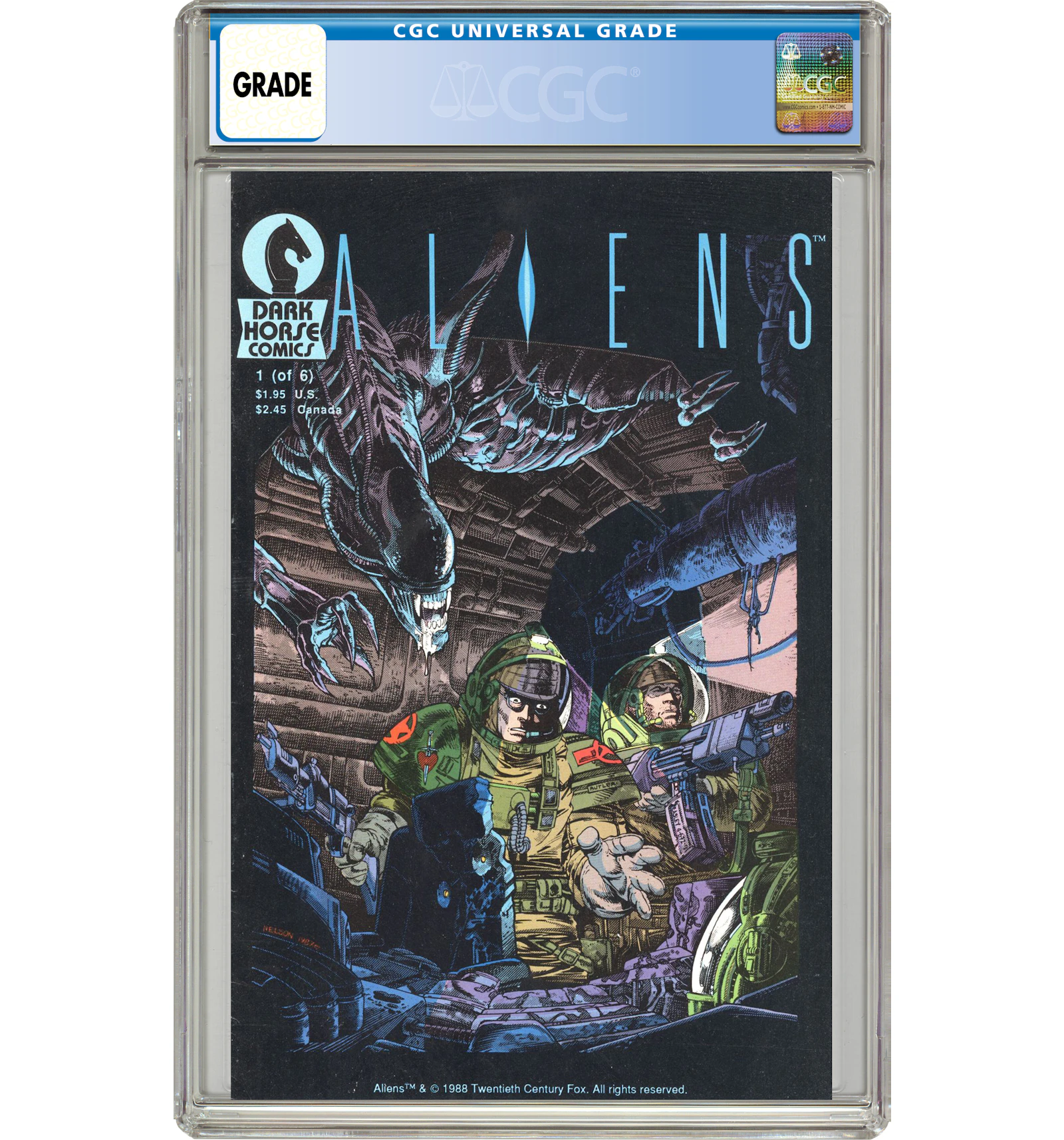 Dark Horse Aliens (1988 Dark Horse) #1 Comic Book CGC Graded - IT