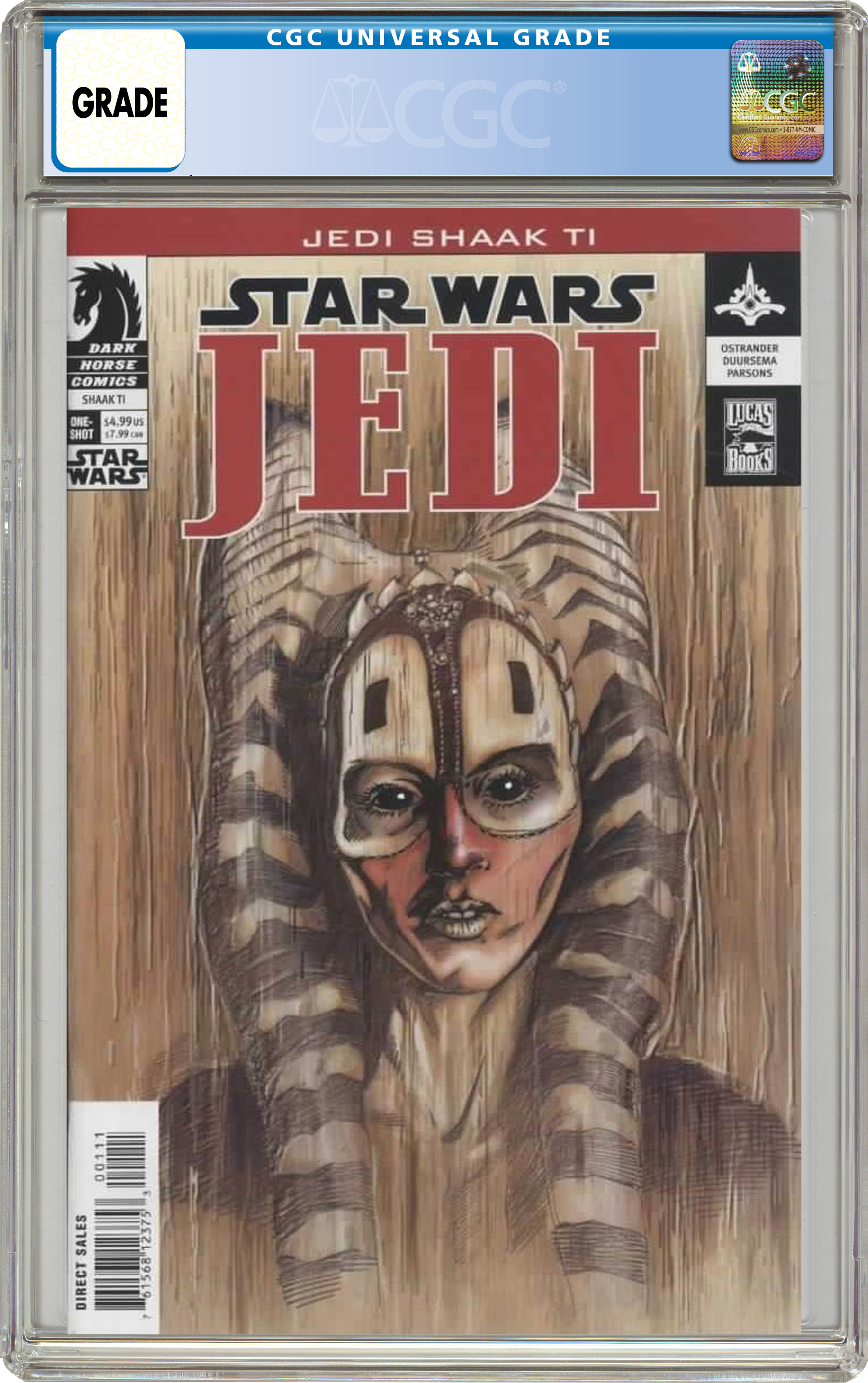 Dark Horse Star Wars Jedi Shaak Ti (2003) #1 Comic Book CGC Graded