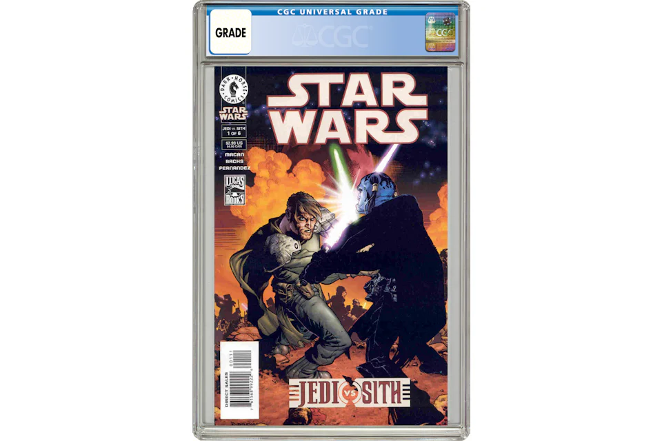 Dark Horse Star Wars Jedi vs. Sith (2001) #1 Comic Book CGC Graded