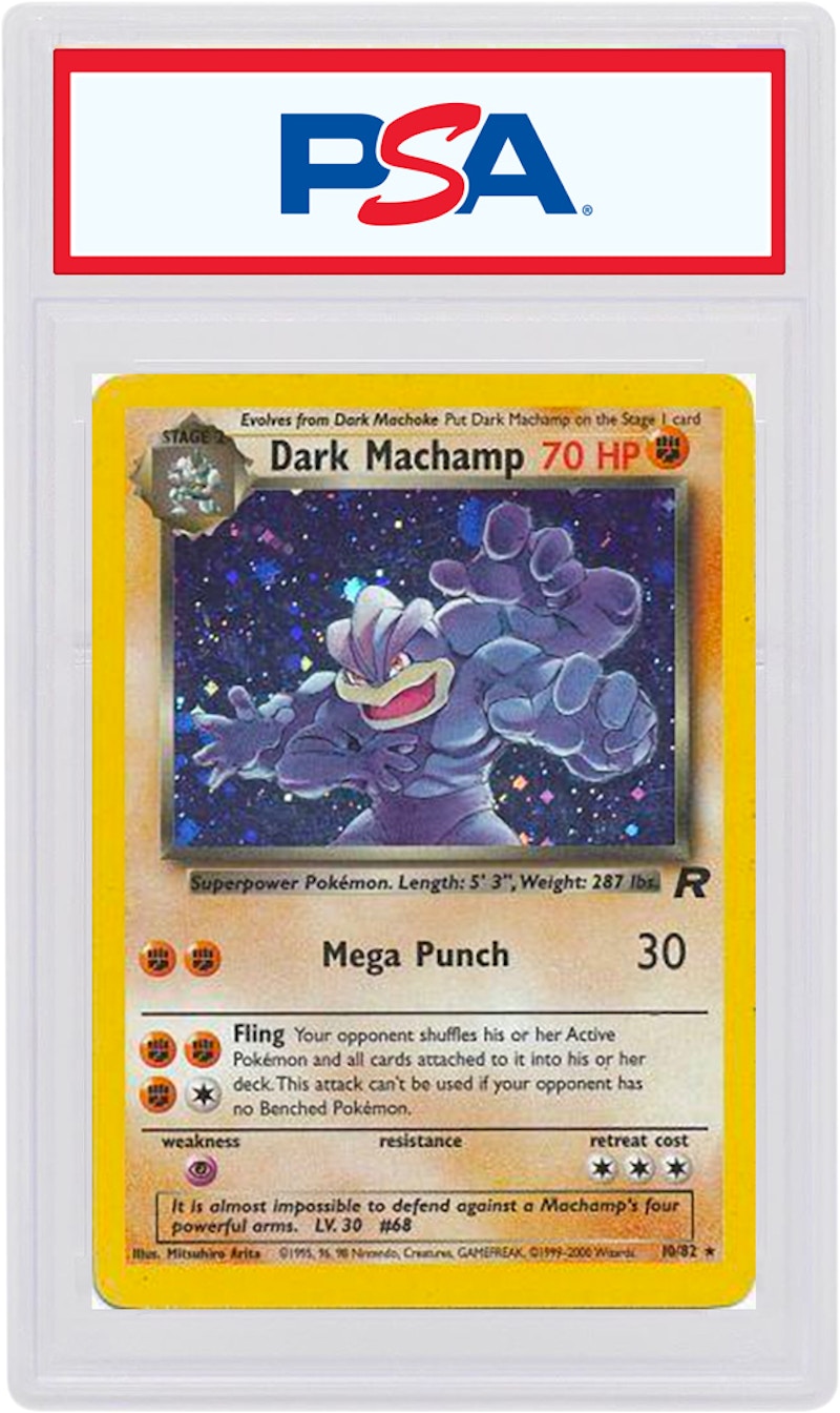 Dark Machamp-Holo 2000 Pokemon TCG Team Rocket #10/82 - 2000 - US