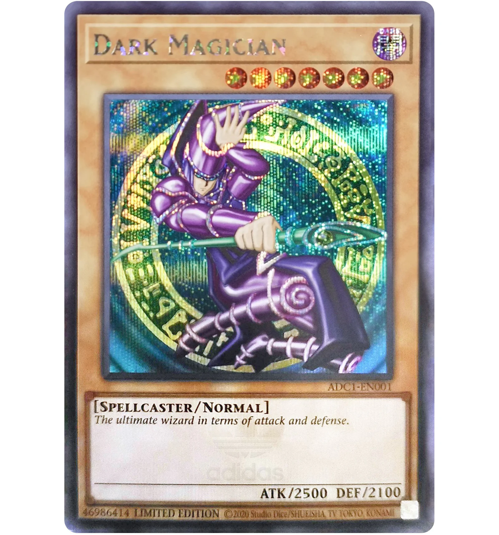 Dark Magician Yu-Gi-Oh! TCG adidas Exclusive Promo Card #ADC1-EN001 ...