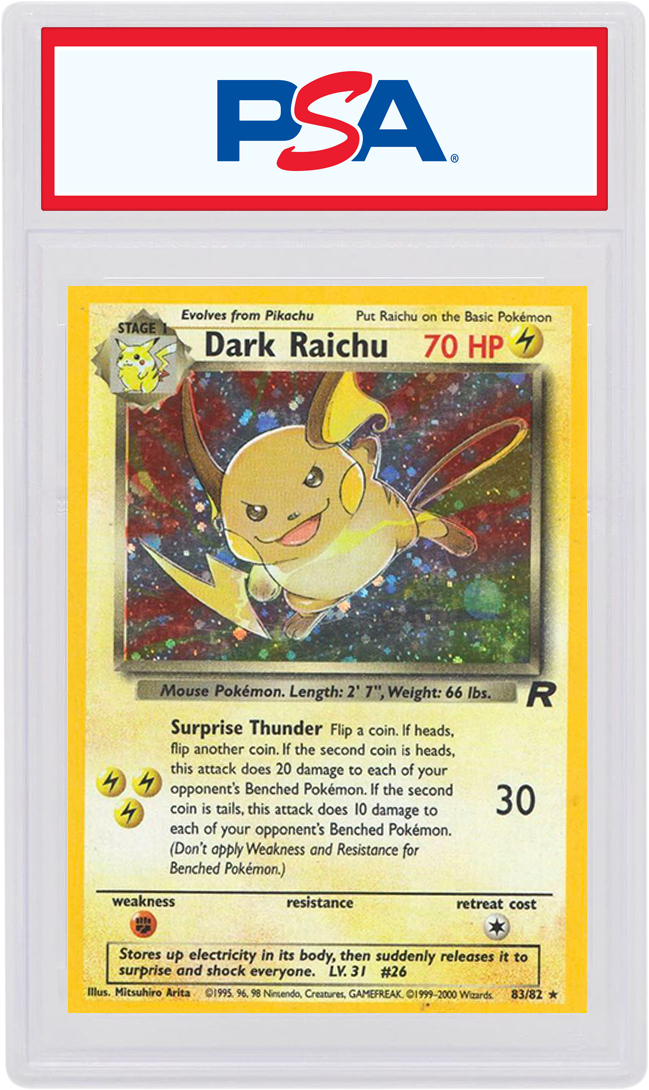 Dark Raichu-Holo 2000 Pokemon TCG Team Rocket #83/82 - 2000 - US