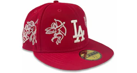 Demo World City of Angels LA Fitted Hat Red/Grey