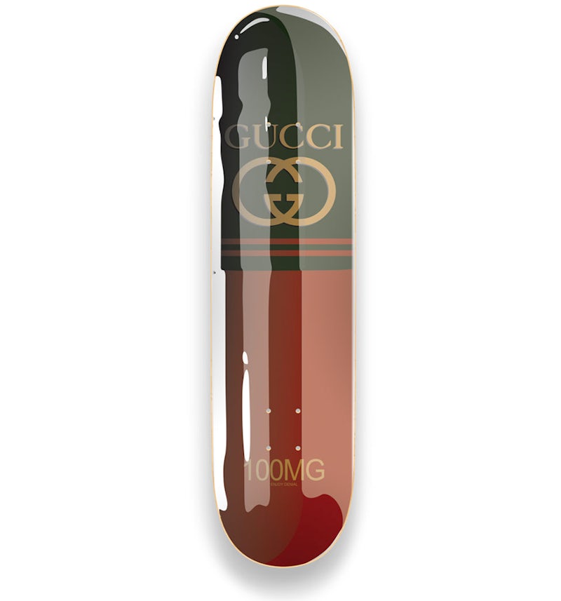 Denial Designer Drugs Gucci Skateboard Deck Multi - US Denial Designer Drugs Gucci Skateboard Deck Multi - US