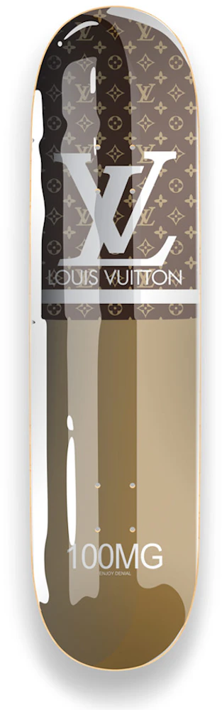 DENIAL Supreme x Louis Vuitton Skate Deck (Green) AP Signed *SOLD OUT*  w/COA