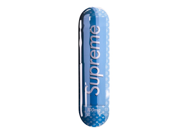 Denial Supreme Vuitton Smashup Pill Skateboard Deck (Edition of 75) Blue