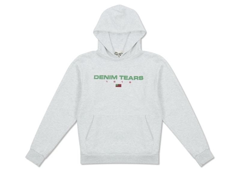 Denim Tears 1619 Tyson Beckford Hoodie Heather Grey Men's Denim Tears 1619 Tyson Beckford Hoodie Heather Grey Men's