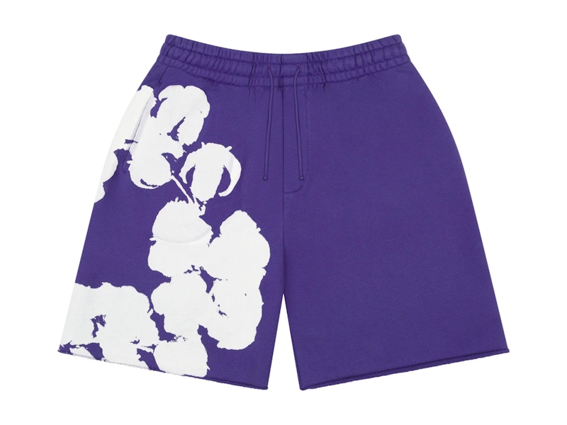 Denim Tears Big Cotton Wreath Sweat Shorts Purple メンズ