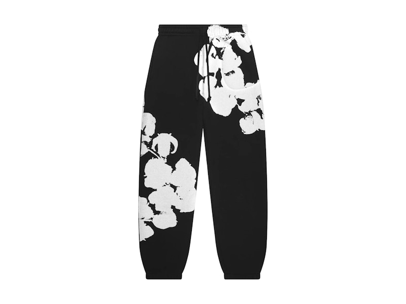 Denim Tears Big Cotton Wreath Sweatpants Black メンズ - SS25