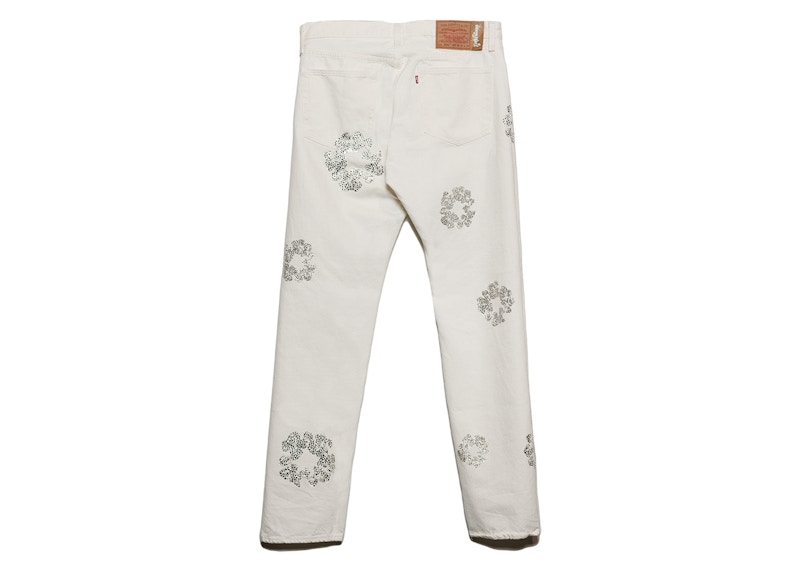 Denim Tears Bust Down Tears 501 Jeans White Men's FW22 US