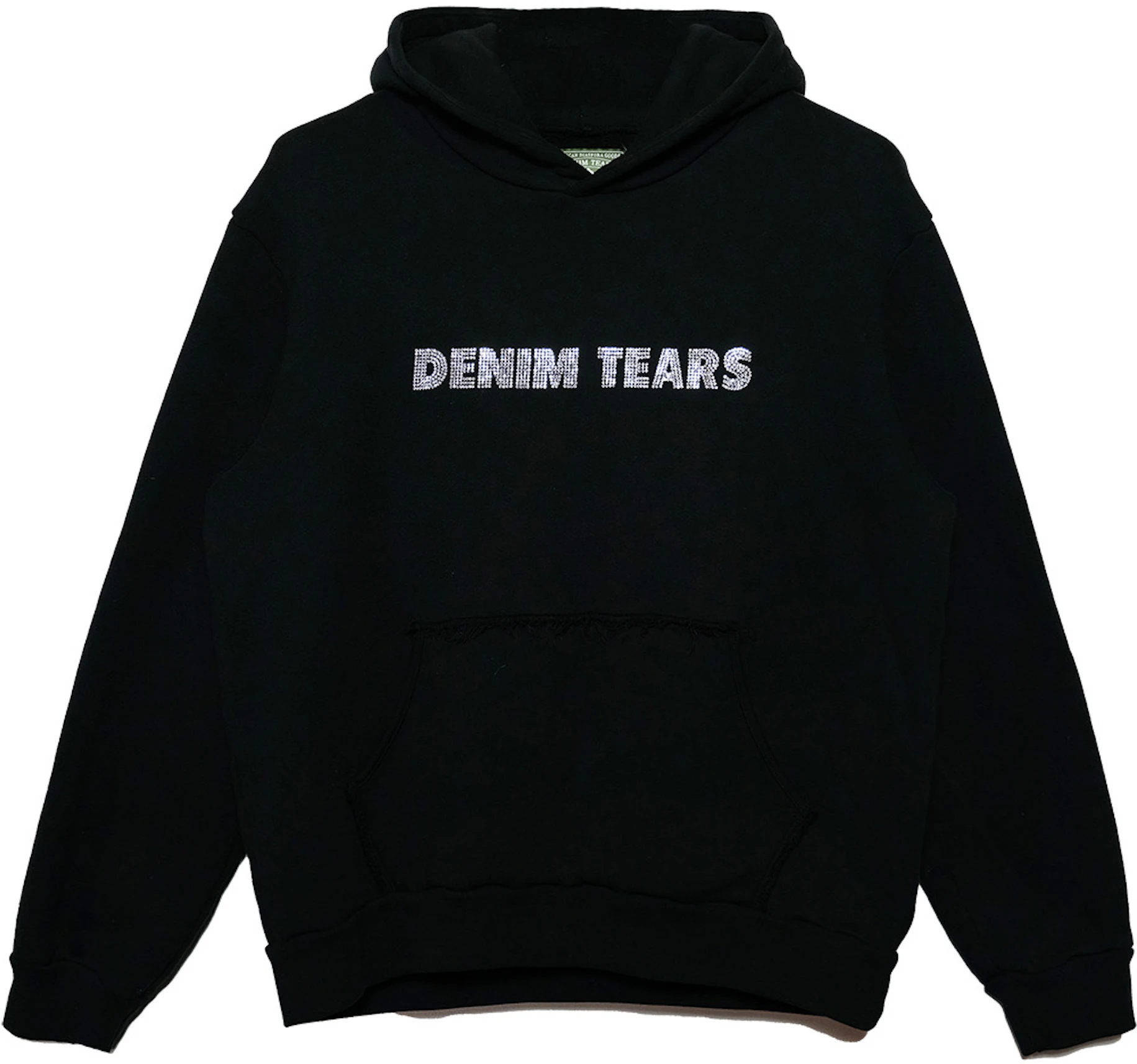 Denim Tears Bust Down Tears Hoodie Black - FW22 - GB