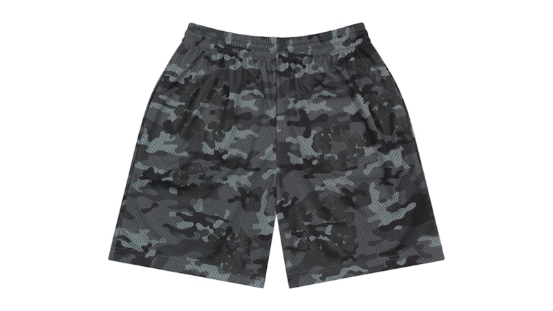 Denim Tears Camo Cotton Wreath Mesh Shorts Black Men's