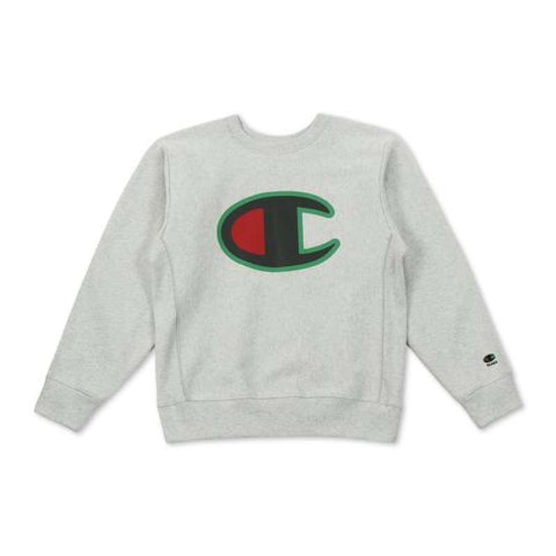 Champion sweater 2024 grey mens denim