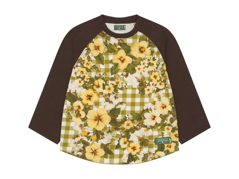 Denim Tears Cotton Gingham Baseball Tee Multicolor Men's Denim Tears Cotton Gingham Baseball Tee Multicolor Men's