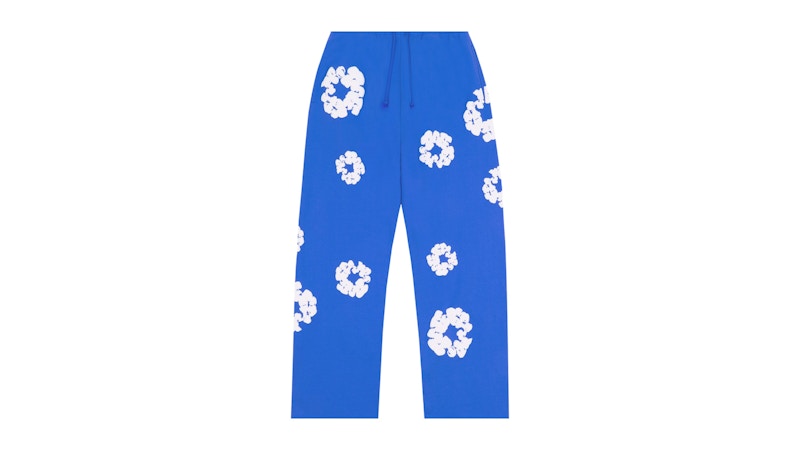 Denim Tears Cotton Wreath Baggy Sweatpants Blue Men's - SS25