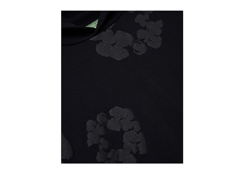 Denim Tears Cotton Wreath Hoodie Black Monochrome