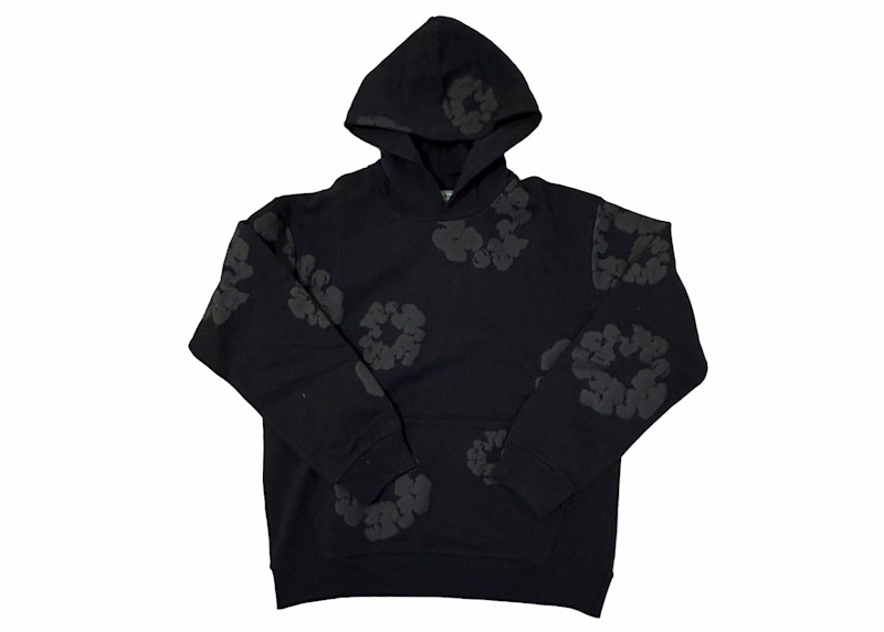 Denim Tears Cotton Wreath Hoodie Black Monochrome