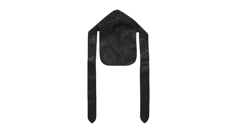 Denim Tears Cotton Wreath Leather Durag Black Men's - SS26 - US