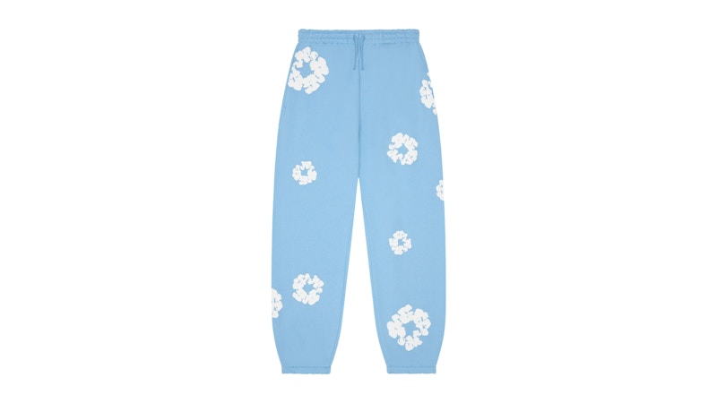 DENIM TEARS ハープンツ　ブルー Mサイズ Denim Tears Cotton Wreath Sweatpants Light Blue Men's - FW25 - US
