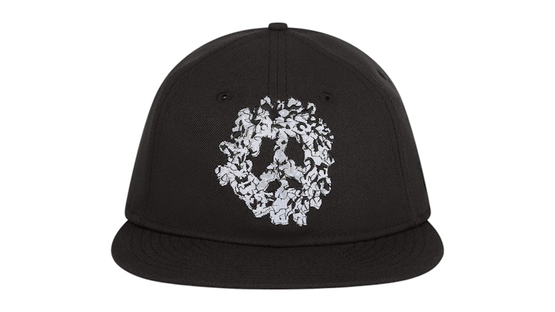 Denim Tears Denim Tears Peace Wreath Snapback Cap Black Men's - US
