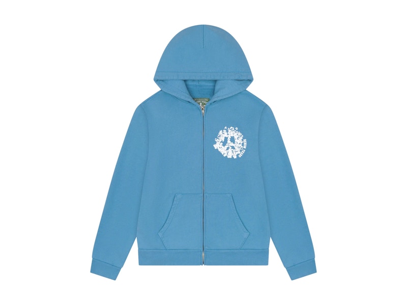 Denim Tears Denim University Zip Hoodie Light Blue Men's