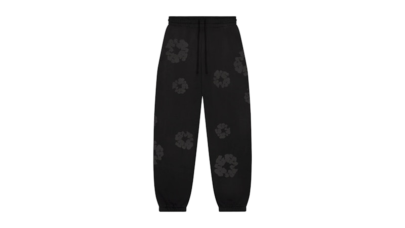 パンツ DENIM TEARS MONO COTTON WREATH SWEATPANT Denim Tears Faded Mono Cotton Wreath Sweatpant Black Men's