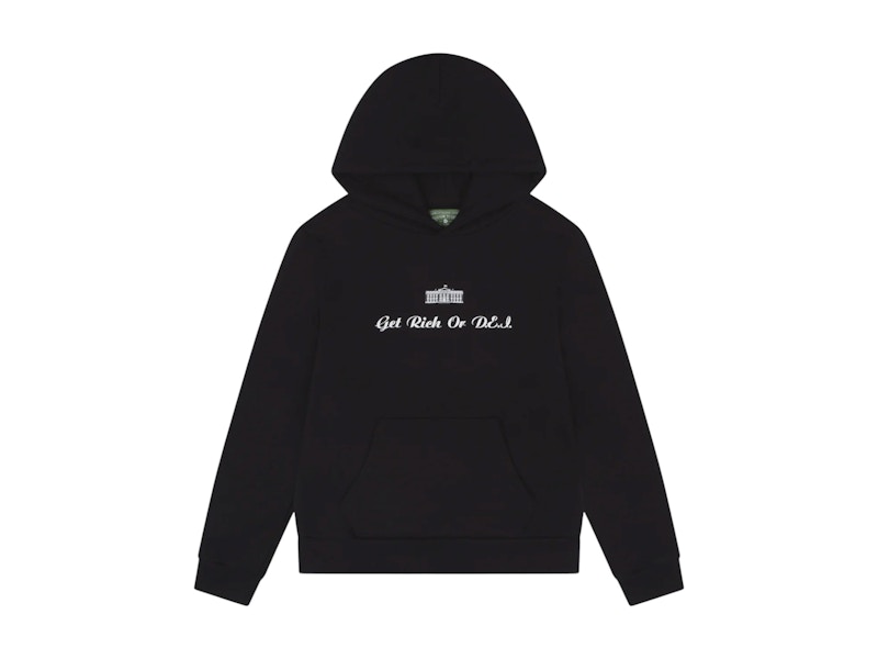 Denim Tears Get Rich or DEI Hoodie Black Men's - SS25 - US Denim Tears Get Rich or DEI Hoodie Black Men's - SS25 - US