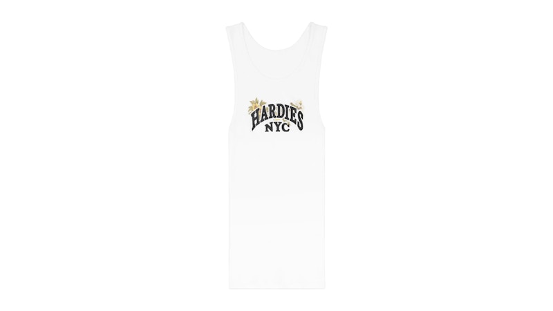 Denim Tears Hardies Tears Rhinestone Tank Top White