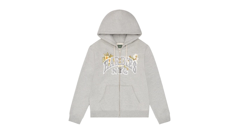Pre-owned Denim Tears Men's  Hardies Tears Zip Hoodie In Grey In Gray