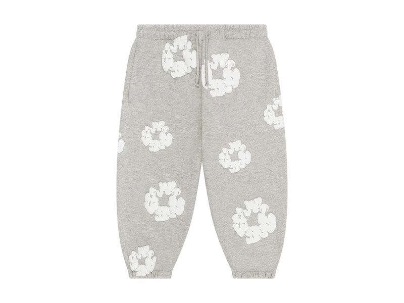 Pre-owned Denim Tears Kids Cotton Wreath Sweatpants In Grey