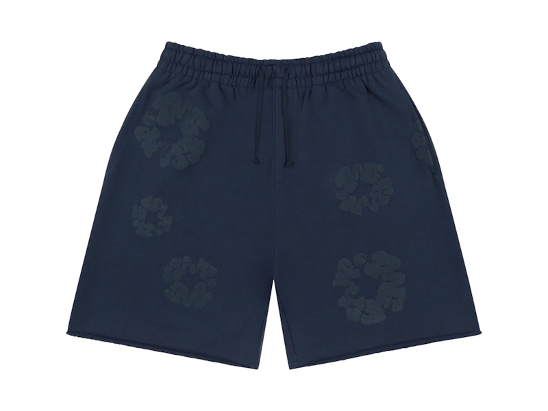パンツ DENIM TEARS Mono Cotton Wreath Shorts Denim Tears Mono Cotton Wreath Shorts Navy Men's - US