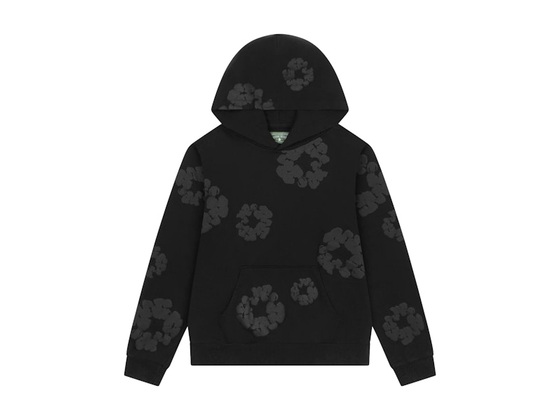 ☆有名人多数愛用☆【Denim Tears 】Mono Wreath Hoodie Denim Tears Mono Wreath Hoodie Black Men's - SS25 - US